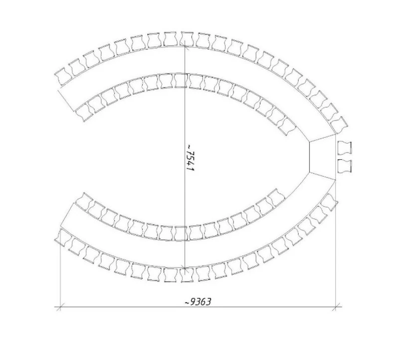 Стол "Лайн" трапеция