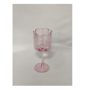 Бокал для вина "Флорал" нежно-розовый - Фото 2