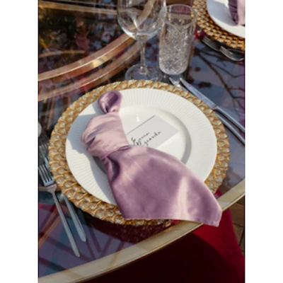 Салфетка бархатная светло-лавандовая - изображение 2