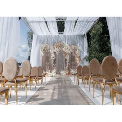 Стул «Вашингтон» золото, бежевый бархат - изображение 4