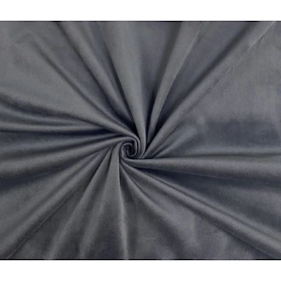 Скатерть круглая бархат графитовая - изображение 2