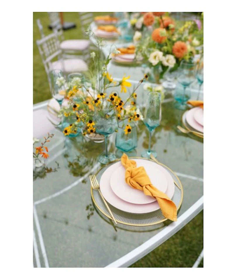 Салфетка из льна охра