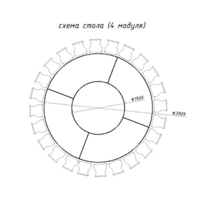 Стол круглый "Изабель" со столешницей ОСБ - изображение 6