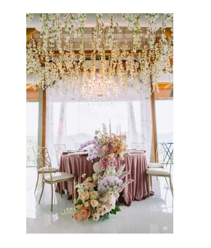 Скатерть круглая бархат пыльно-розовая