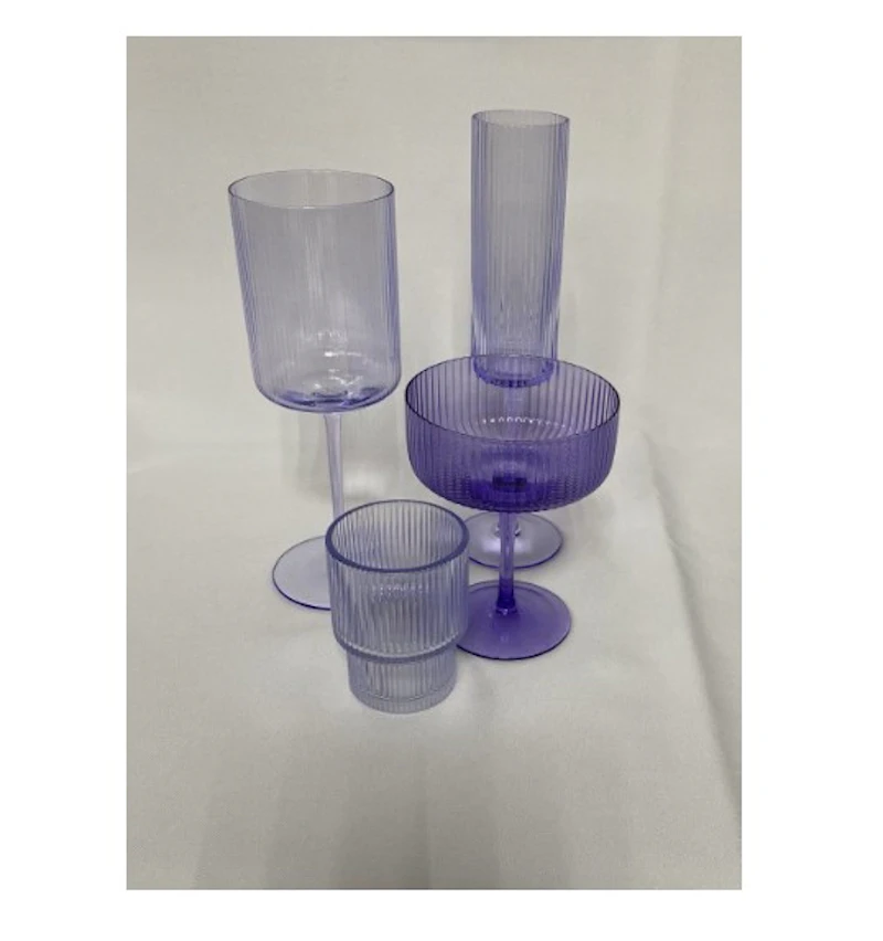 Набор из 4 бокалов "Осака" лавандовый