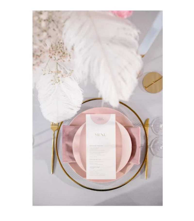 Подстановочная тарелка "Техно" c золотым кантом