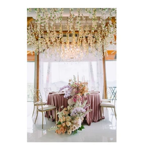 Скатерть круглая бархат пыльно-розовая - Фото 4