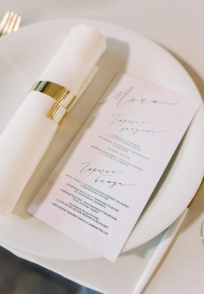 Кольцо для салфеток "Минимал" золото