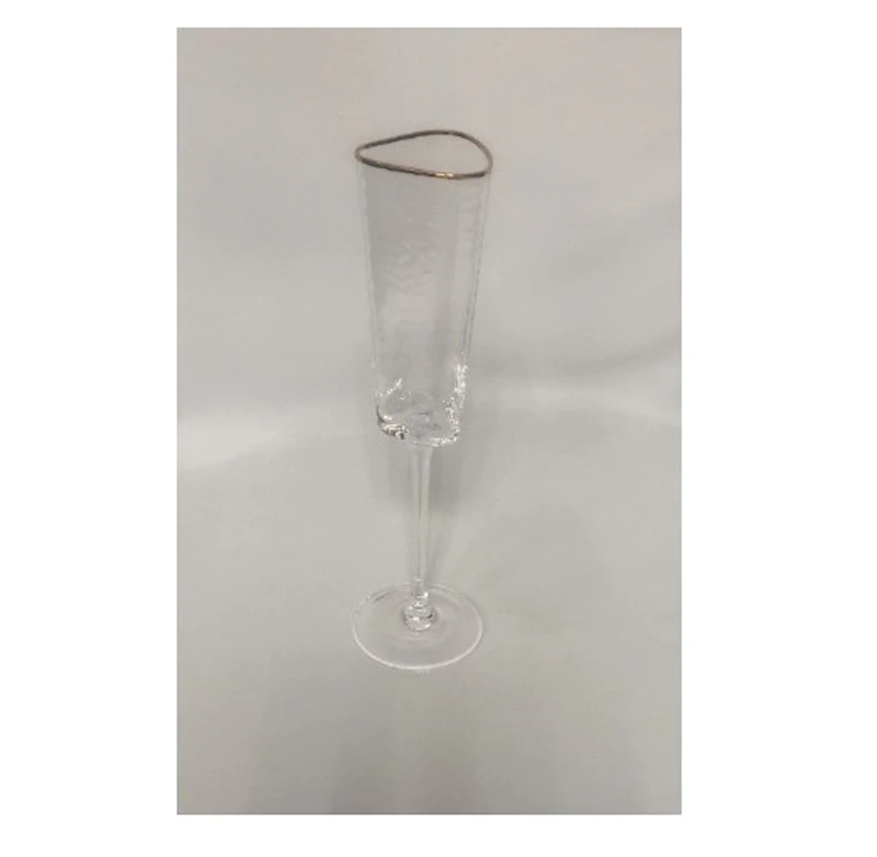 Бокал для шампанского "Блум" с золотым кантом