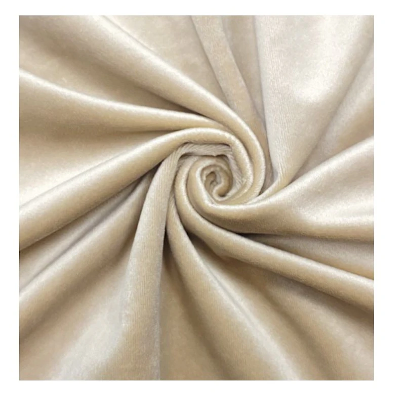 Салфетка бархатная светло-бежевая