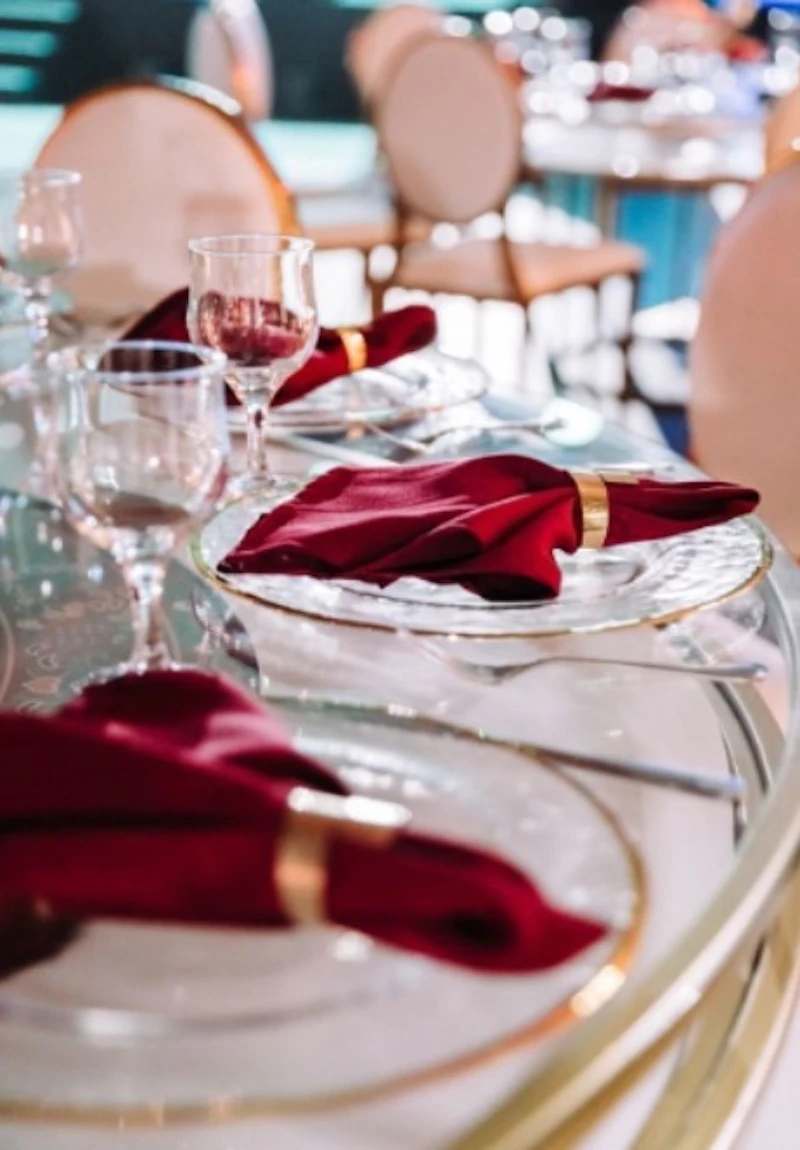 Кольцо для салфеток "Минимал" золото