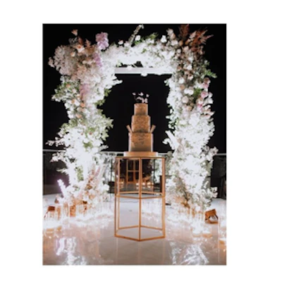 Стол для торта "Техно" золото - изображение 4