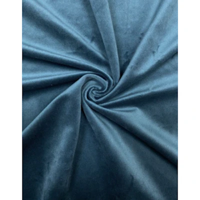 Скатерть круглая бархат темно-бирюзовая - изображение 2