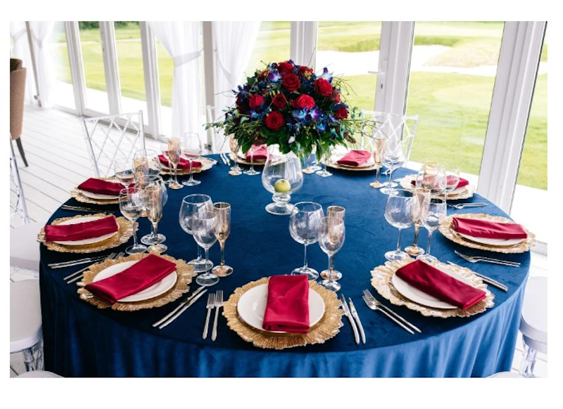 Подстановочная тарелка "Сияющее золото"