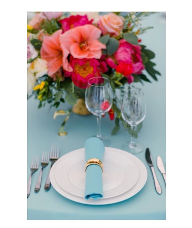 Салфетка полиэстер светло-голубая