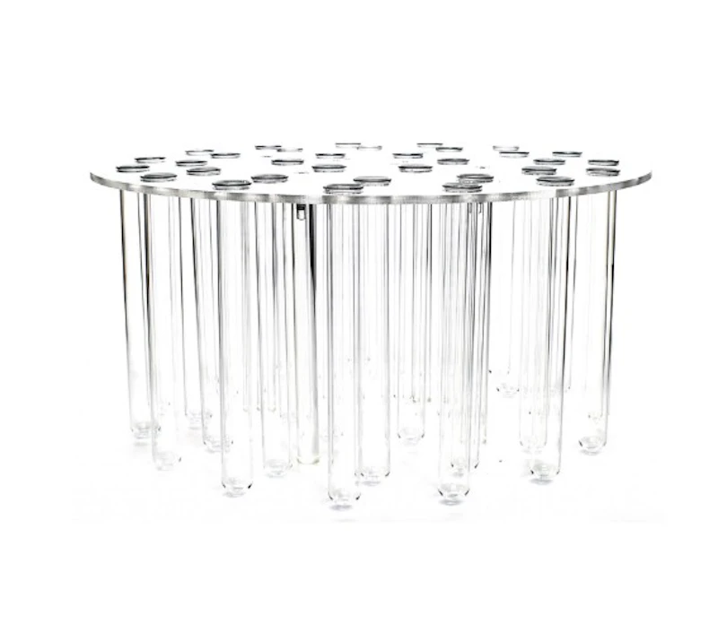 Подставка прозрачная с пробирками "Флориум"