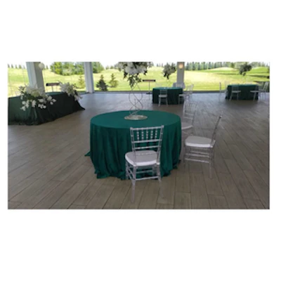 Скатерть круглая бархат изумрудная - изображение 2