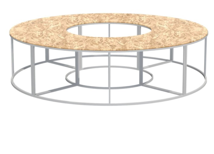 Стол круглый "Изабель" со столешницей ОСБ