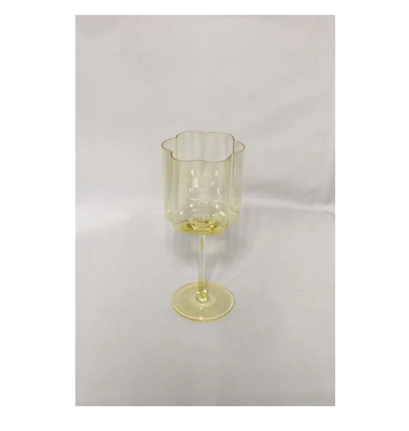 Бокал для вина "Флорал" лимонный