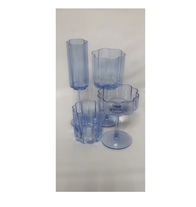 Набор бокалов "Флорал" небесно-голубой