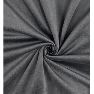 Скатерть круглая бархат темно-серая - Фото 2