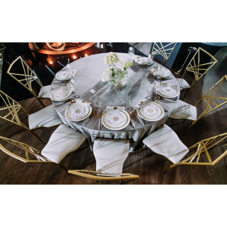 Кольцо для салфеток "Минимал" золото - Фото миниатюра 4