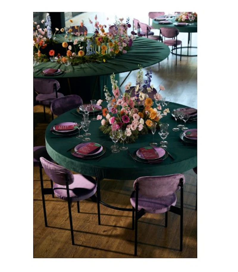 Стол "Лофт" черный изумрудный