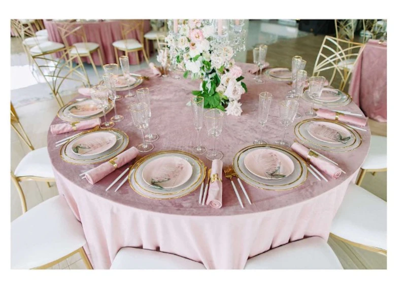 Подстановочная тарелка "Белый дым" с золотым кантом