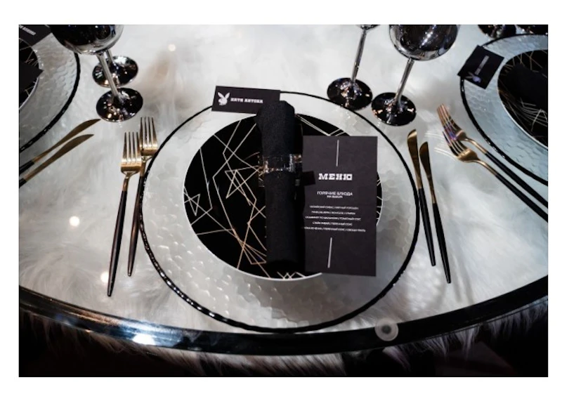 Стол "Лофт" черный, прозрачная столешница, черное подстолье