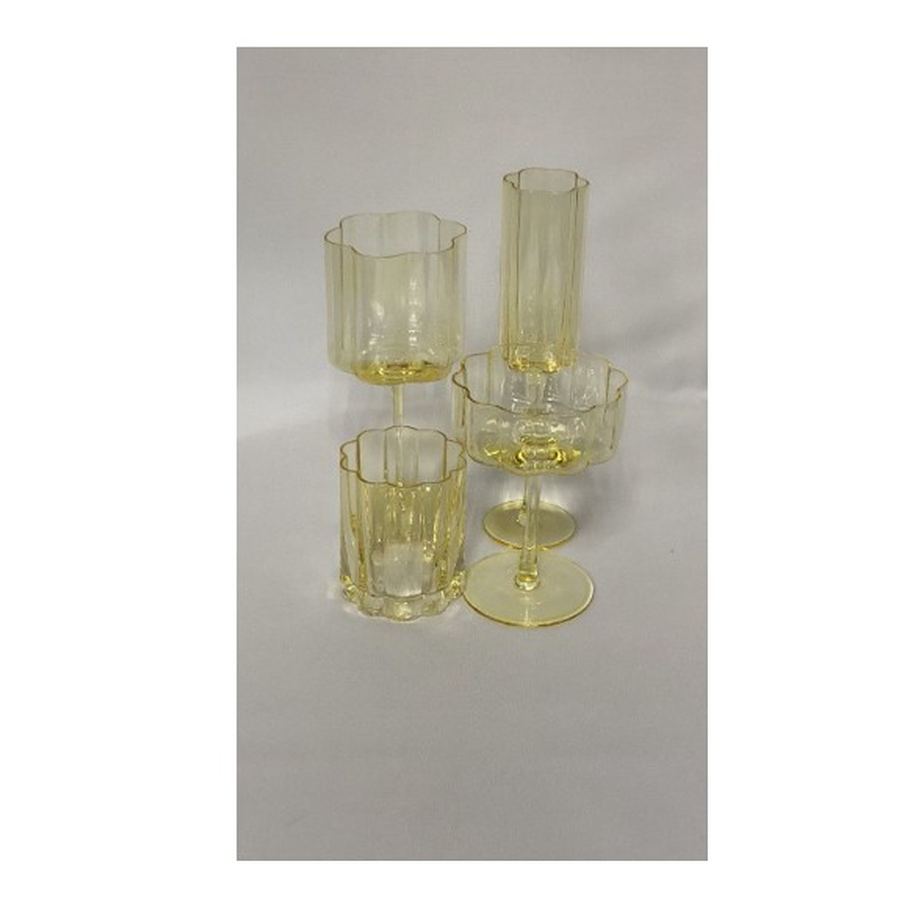 Набор бокалов "Флорал" лимонный - Фото миниатюра 3