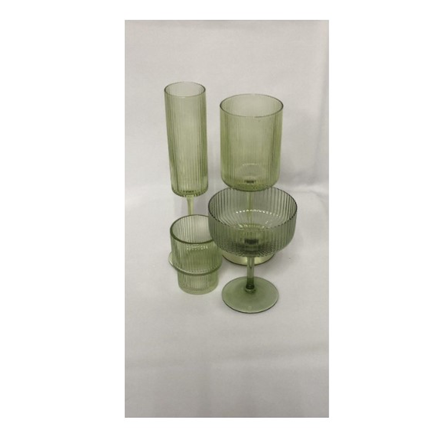 Набор из 4 бокалов "Осака" салатовый - Фото миниатюра 2