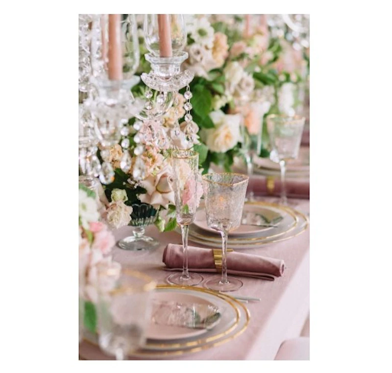 Бокал для шампанского "Блум" с золотым кантом