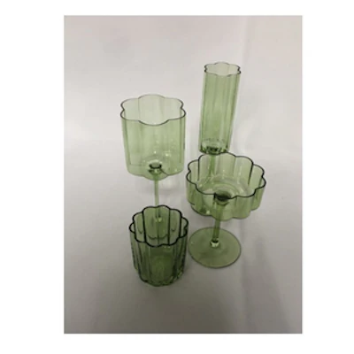 Набор бокалов "Флорал" cалатовый - изображение 2