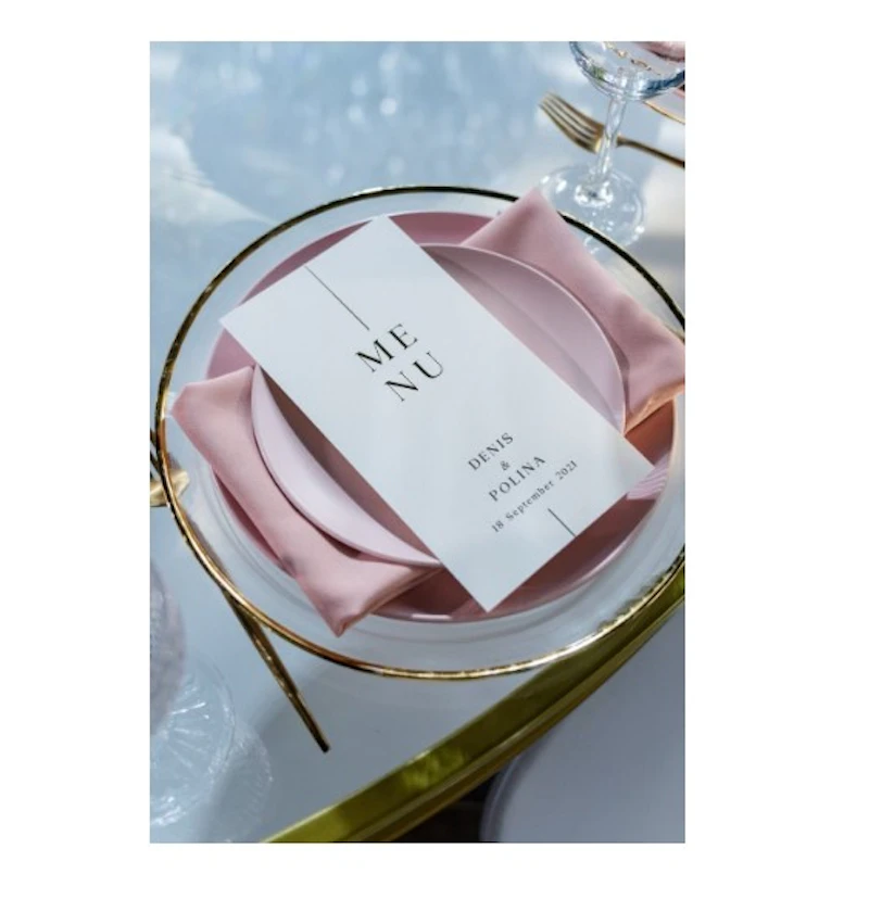 Подстановочная тарелка "Белый дым" с золотым кантом