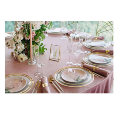 Набор бокалов "Блум"  с золотым кантом - изображение 3