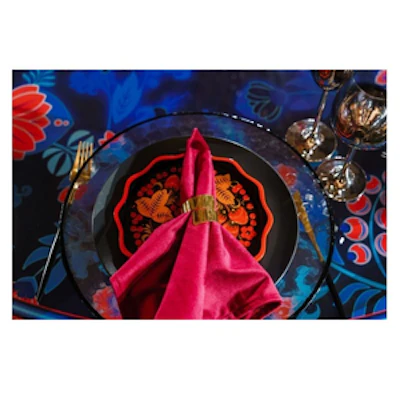 Подстановочная тарелка "Минимал" c черным кантом - изображение 4