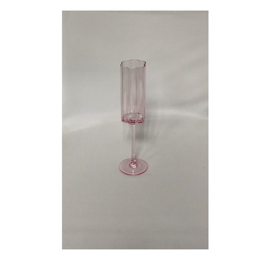 Бокал для шампанского "Флорал" нежно-розовый - Фото миниатюра 2