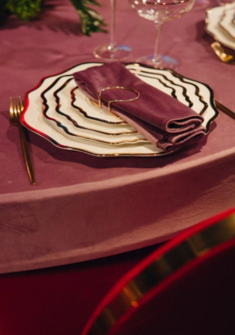 Салфетка бархатная лавандовая