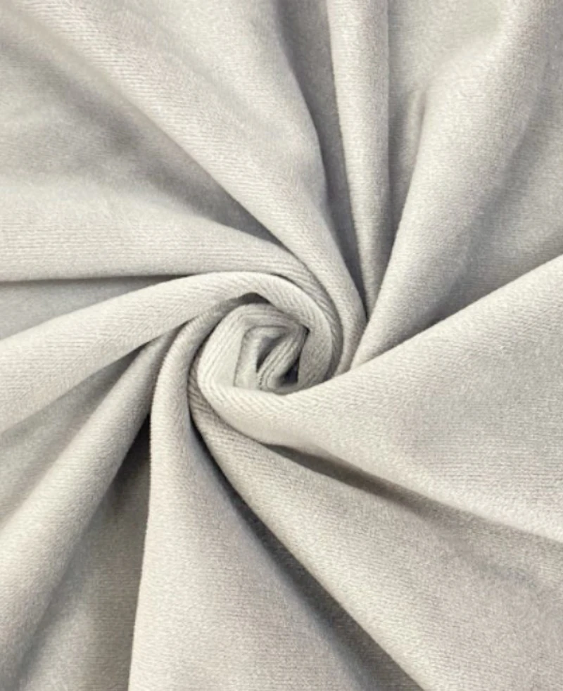 Скатерть бархат светло-серая прямоугольная