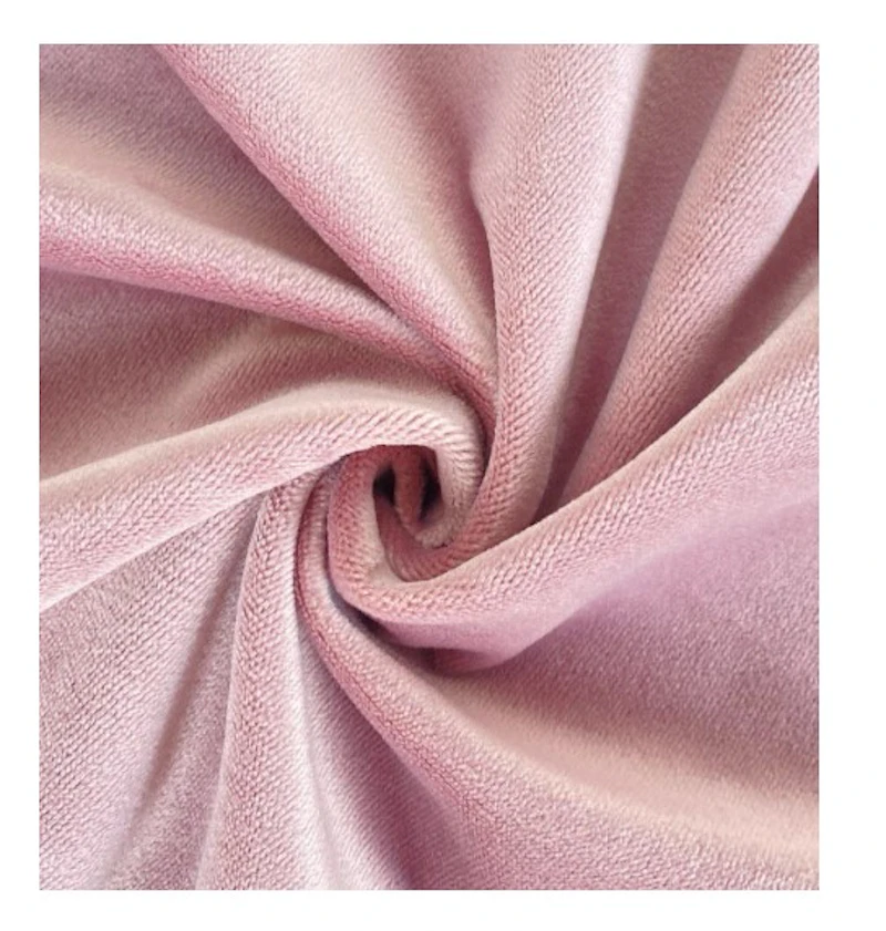 Скатерть круглая бархат пыльно-розовая