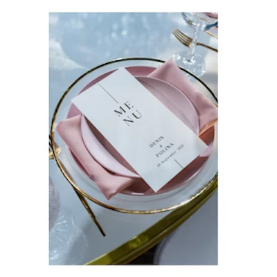 Салфетка полиэстер дымчато-розовая - изображение 2