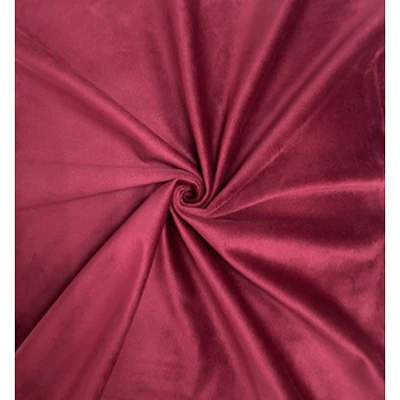 Скатерть круглая бархат рубиново-красная - изображение 2